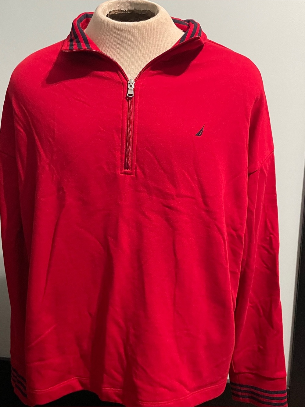 Nautica red quarter zip sweatshirt Size XXL